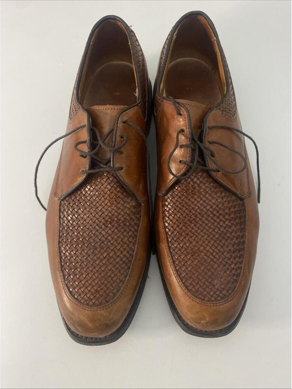 Allen Edmonds Hillside Men’s 9.5 D Woven Dress Shoes Made In USA